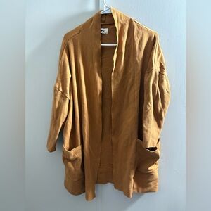 Pact Organic Cotton Chai Heather Brooklyn Cardigan Women xsmall Casual Minimal